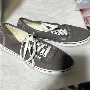 Charcoal Canvas Vans